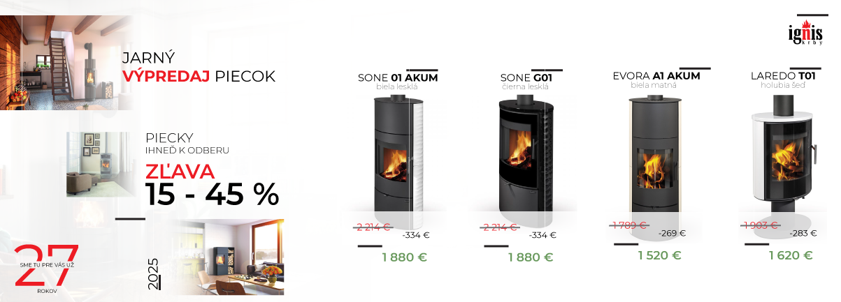 Ignis Krby - jarn7 výpredaj piecok 2025
